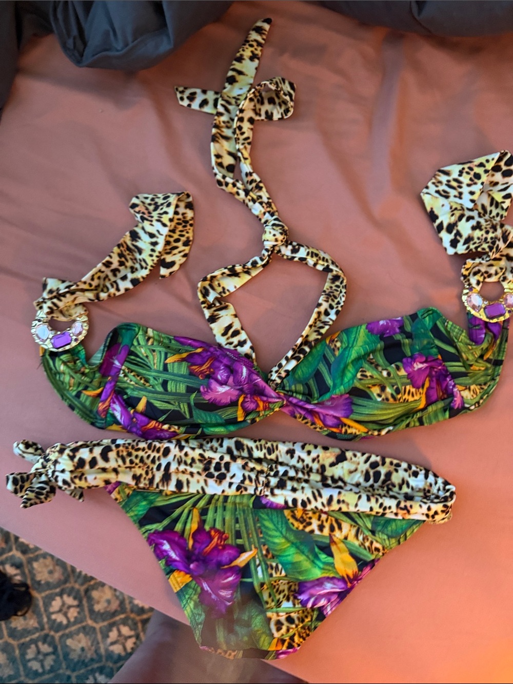 Y2K RARE VICTORIAS SECRET EMBELLISHED BIKINI XS - Picture 5 of 5